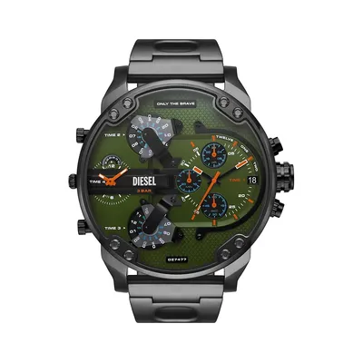 Montre bracelet chronographe en acier inoxydable gris acier Mr. Daddy 2.0 DZ7477