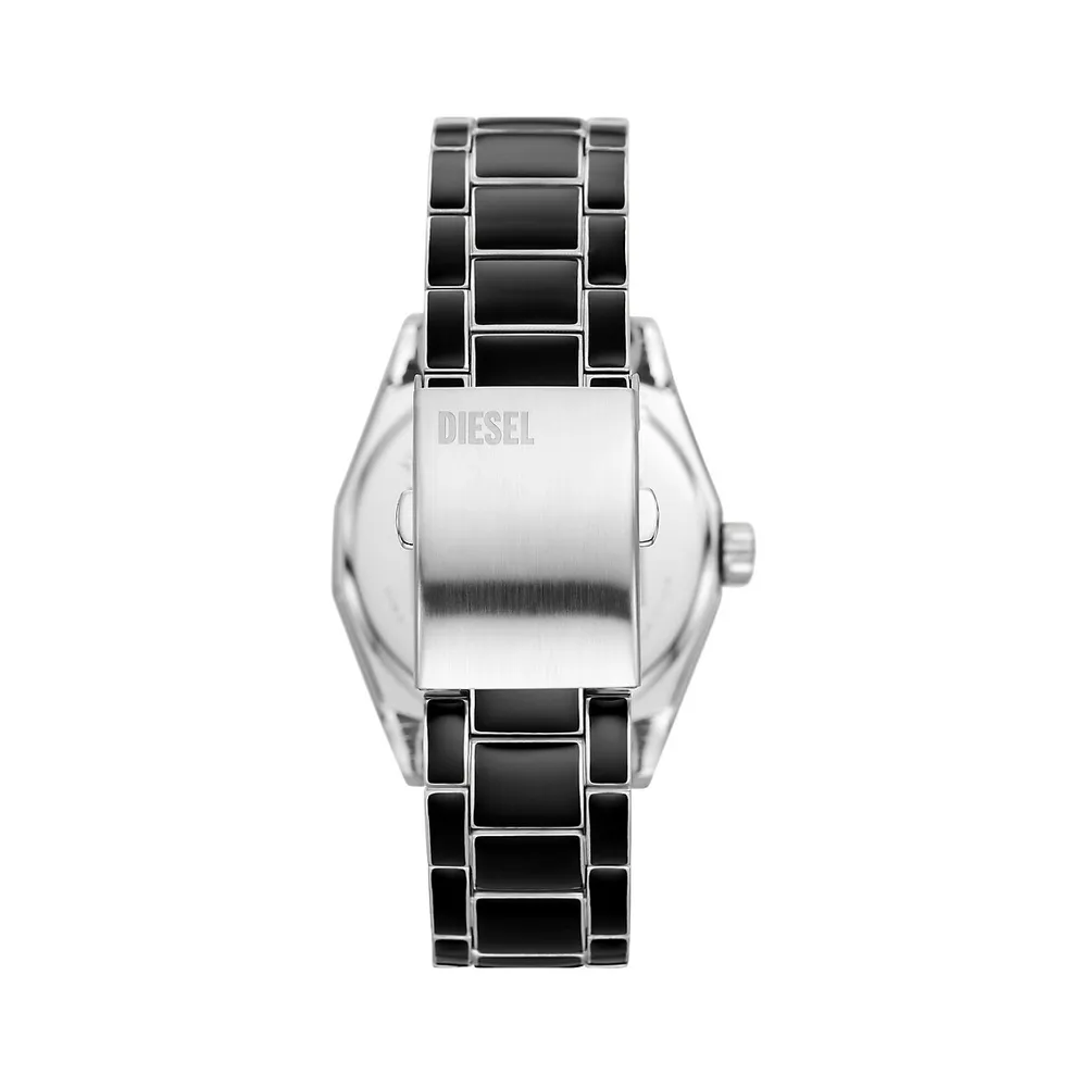 Scraper Enamel & Stainless Steel Bracelet Watch DZ2195