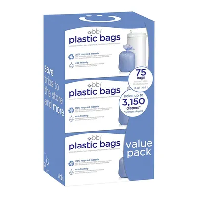 Sacs de plastique écologiques, paquet de trois boîtes