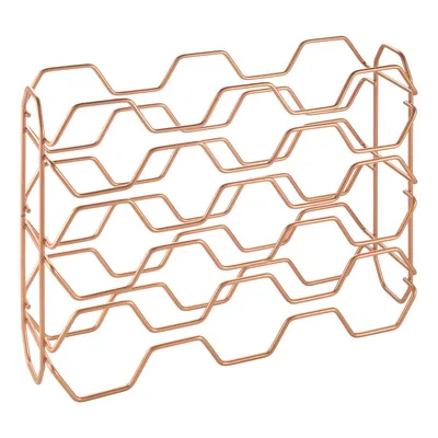 Copper Hexagon Wine Rack