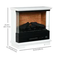 Electric Fireplace Stove 1400w Freestanding Fireplace Heater