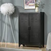 Steel Sideboard Storage Cabinet With Doors