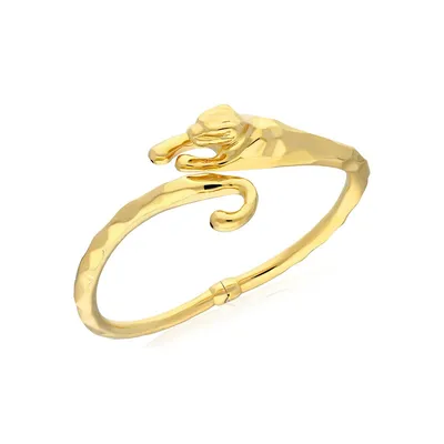 18kt Gold Plated Panther Bangle