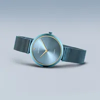 Ladies Charity Stainless Steel Watch In Arctic Blue/arctic Blue
