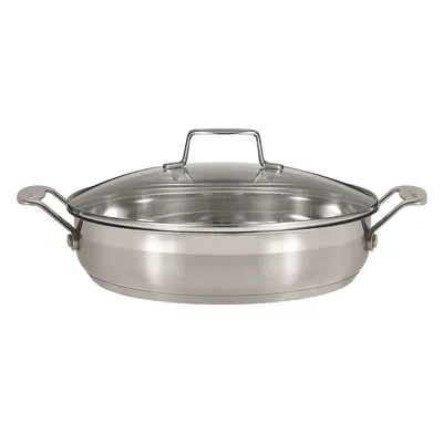 Impact 32cm chef pan with Glass Lid