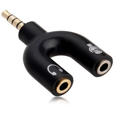 3.5mm Headphone Aux Stereo U Splitter Double Adapter Jack for iPhone iPod Audio