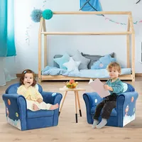 Kids Astronaut Sofa Children Armrest Couch Toddler Furniture