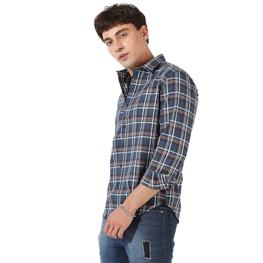 Men's Checkered Casual Shirt