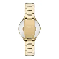 Ladies Lc07457.130 3 Hand Yellow Gold Watch With A Yellow Gold Metal Band And A Silver Dial