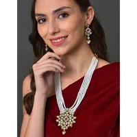 Gold-plated Pearl Jewelry Set