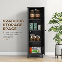 Modern Kitchen Pantry With Adjustable Shelves Single Door
