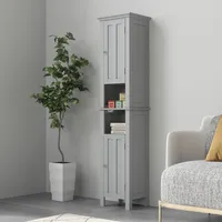 Tall Bathroom Storage Cabinet Linen With Shelves
