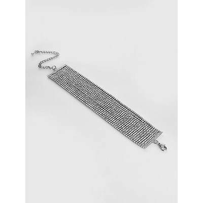 Silver Plated Stone Designer Bracelet