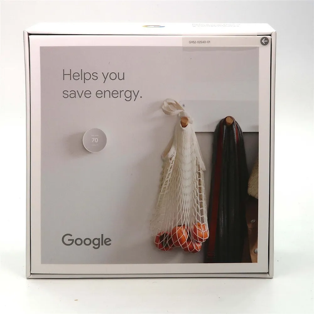 Google Nest Smart Programmable Wifi Thermostat - Snow