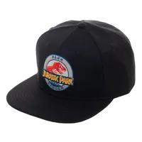 Jurassic Park Logo Ranger Black Snapback Hat