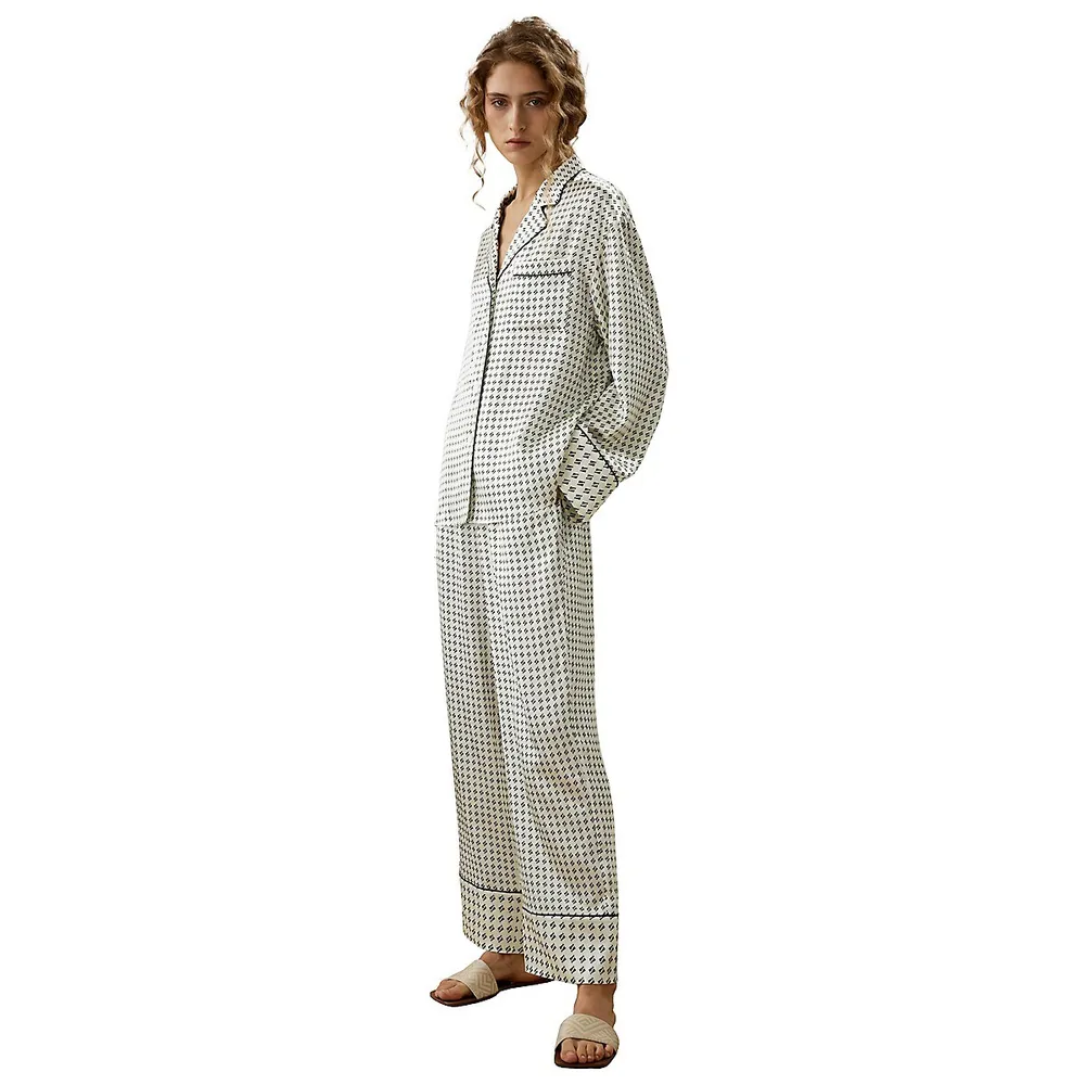 The Pena Silk Pajamas Set For Women