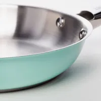 9.5" Stainless Steel Fry Pan With Hollow Handle