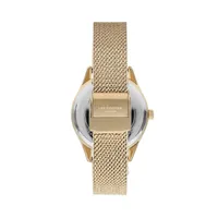 Ladies Lc07311.110 3 Hand Yellow Gold Watch With A Yellow Gold Mesh Band And A Yellow Gold Dial