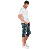 Men's Premium Jogger Capri Knit Denim Shorts