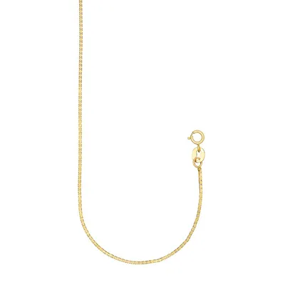 10kt Light Venetian Yellow Necklace Chain