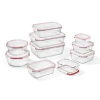 Set Of 2 Airtight And Leakproof Glass Containers