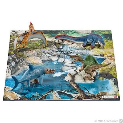 Dinosaurs: Mini Dinosaurs With Water Hole Puzzle