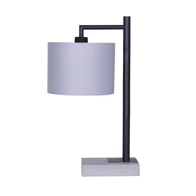 20"h Cement Hook Table Lamp