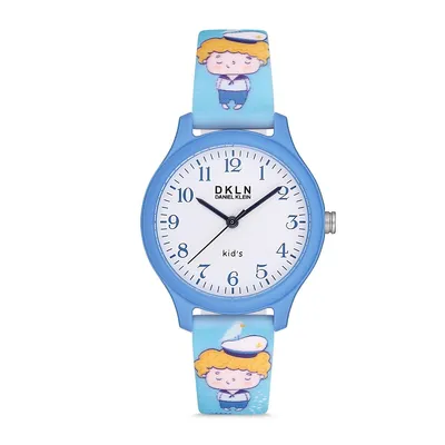 Boys Round Analog Watch, Silicone Strap, Kids Easy To Read Watches, Big Numbers, Cars, Dinosaurs, Soccer, Sports