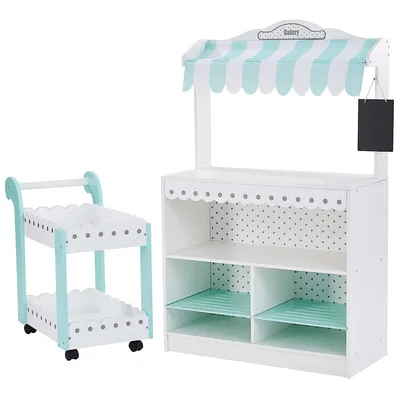 My Dream Bakery Shop Dessert Stand Playset Roleplay White Mint
