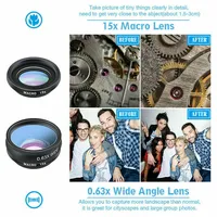 10 in 1 Cell Phone Camera Lens Kit Compatible with iPhone Samsung and Most of Smartphones