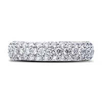 18k White Gold 2.52 Cttw Diamond Eternity Anniversary Ring