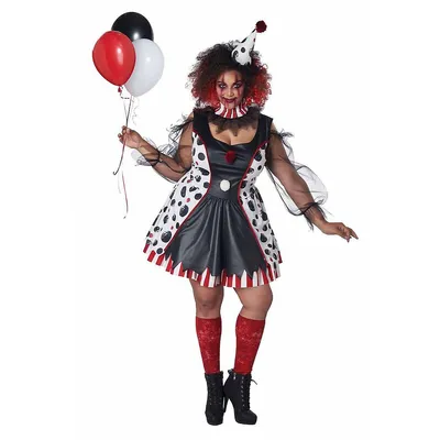 Twisted Clown Woman Plus Costume