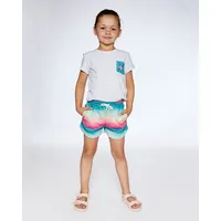 French Terry Short Printed Tie Dye Waves