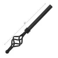 16/19mm Metal Drape Pole Set Urban - Black