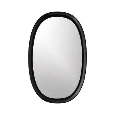 Oval Black Ps Mirror