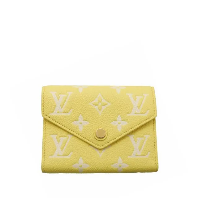 Louis Vuitton Card Holder PM Jaune Mat Monogram Macassar