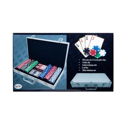 300 Pcs Casino Style Poker Chips Set