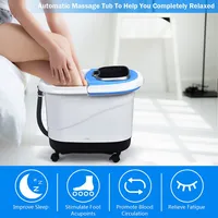 Portable Foot Spa Bath Motorized Massager Electric Feet Salon Tub W/ Shower