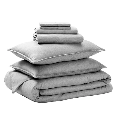 Complete Bedding Set - Comforter And Sheet Goose Down Alternative Cationic