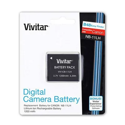 Viv-cb-11lh Li-on Rechargeable Battery For Canon Nb-11lh + Battery Charger For Canon Nb-11l/nb-11lh