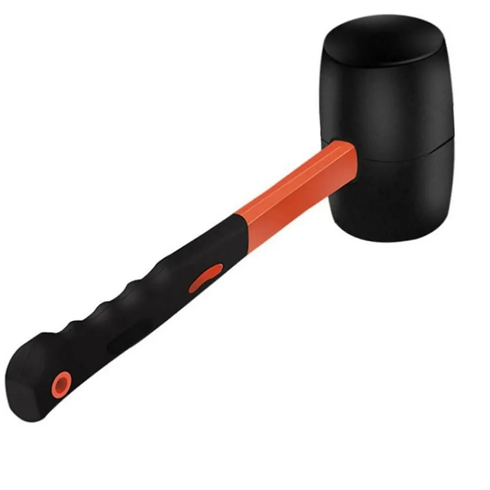 Rubber Mallet Hammer, Mute Rubber Mallet Fiberglass Handle, For Flooring,  Tent Stakes, Woodworking, Soft Blow Tasks Without - AliExpress