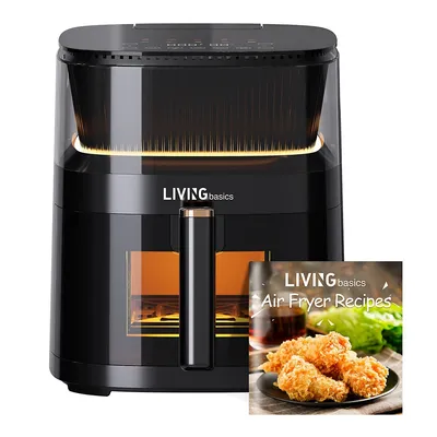 10-in-1 Electric Air Fryer, Less Oil 5l 1500w Touchscreen Oven With Visible Cooking Window, Non-stick Fry Pan And 10 Cooking Preset
