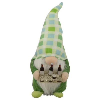 9" And Plaid Springtime Gnome