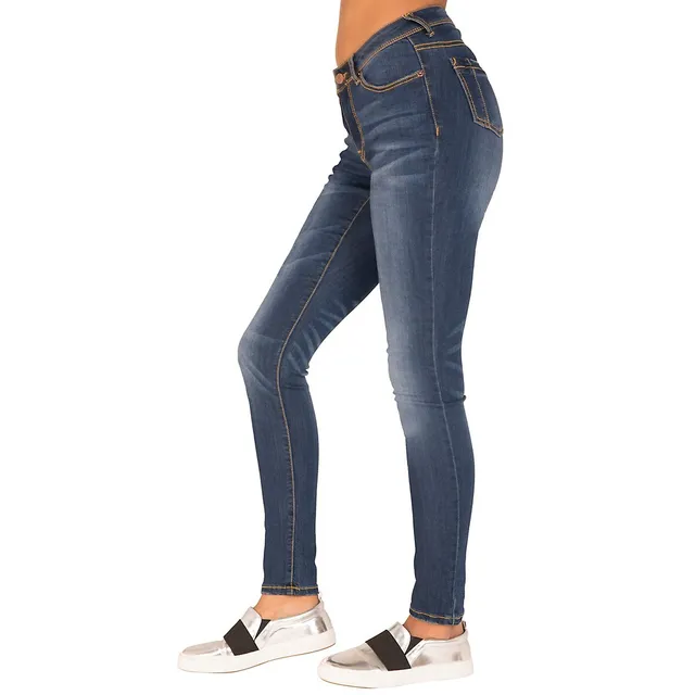 Poetic Justice Plus Size Tall Women Curvy Fit Vintage Stretch Denim Skinny  Jeans Size 16Plus x 35Length Blue at  Women's Jeans store