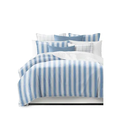 Denim Stripes Blue Duvet Cover Set
