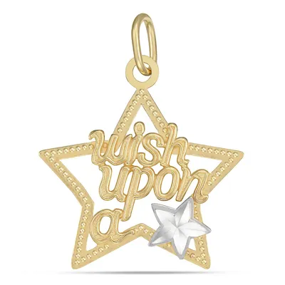 10kt Wish Upon A Star Pendant