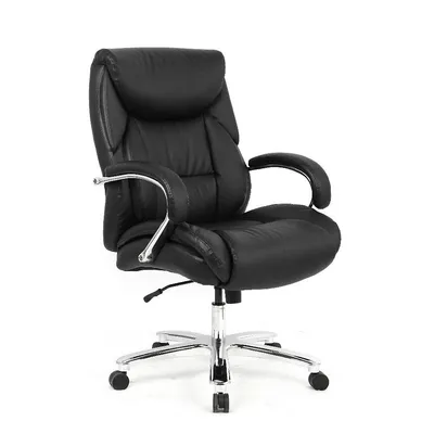 Office Chair Big & Tall Bonded Leather Executive Computer Task Chair, Capacity 400lb