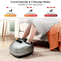 Foot Massager Shiatsu Deep Kneading Air Compression W/ Heat & Timing