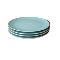 Salad Plate 22cm - 8.6in Rustic Colors Aqua