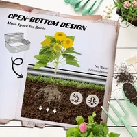 2 Tier Raised Garden Bed Galvanized Planter Box For Flowers